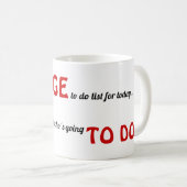 巨大なリストを作成する人は？ コーヒーマグカップ (正面右)