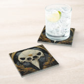 巨大なレイヴンホラーゴシックゴシック ガラスコースター (アングル)