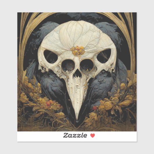 巨大なレイヴンホラーゴシックゴシック シール (シート)