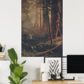 巨大なレッドウッドの木 – 19世紀のウォールアート ポスター (ホームオフィス)