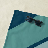 巨大なレトロストライプパターン – ビッグネーム ビーチタオル (インサイチュ)