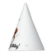 巨大なレーキディアーハッピーバースデー パーティーハット (右)