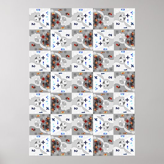 巨大なロッサ数学の脳のポスター ポスター (正面)