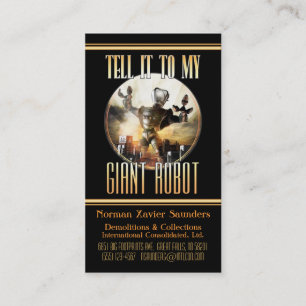 巨大なロボット名刺 名刺