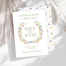 巨大なワイルドフラワーボヘミアン素朴な日を保存