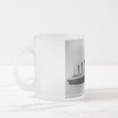 巨大な乗客はさみ金の汽船RMS フロストグラスマグカップ (左)