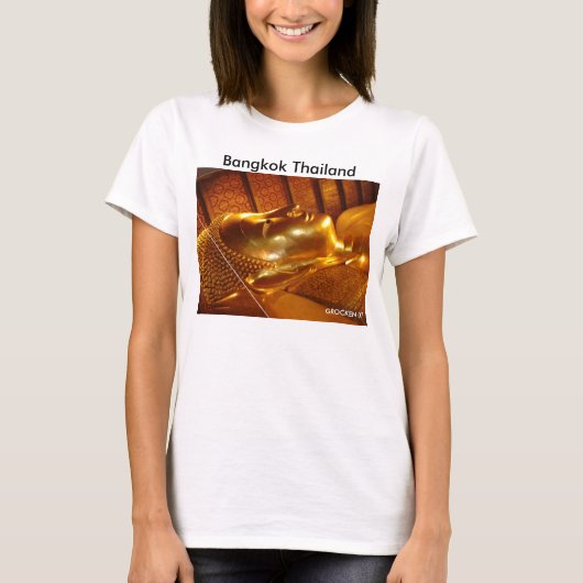 巨大な仏睡眠のTシャツ Tシャツ (正面)