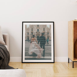 巨大な写真 ウェディング ギフト 脚本 書道 誓いの言葉 ポスター