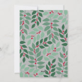 巨大な喜びスクリプトを持つフォトアーチ – ボタニカルバック シーズンカード (裏面)