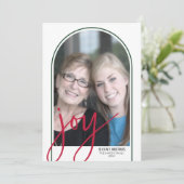 巨大な喜びスクリプトを持つフォトアーチ – ボタニカルバック シーズンカード (スタンド正面)