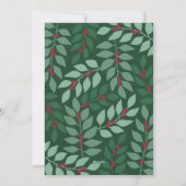 巨大な喜びスクリプトを持つフォトアーチ – ボタニカルバック シーズンカード (裏面)