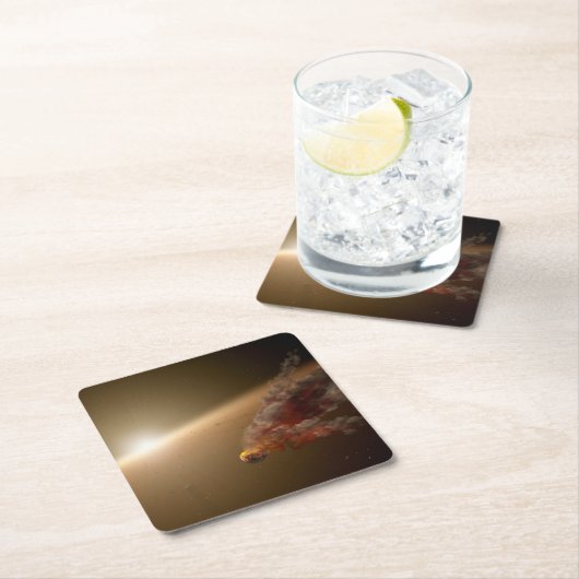 巨大な噴火のまわりに星Ngc 2547-Id8. スクエアペーパーコースター (インサイチュ)