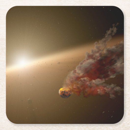 巨大な噴火のまわりに星Ngc 2547-Id8. スクエアペーパーコースター (正面)