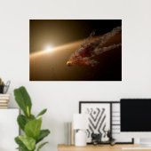 巨大な噴火のまわりに星Ngc 2547-Id8. ポスター (ホームオフィス)