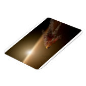 巨大な噴火のまわりに星Ngc 2547-Id8. マグネット (左側)