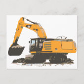 巨大な土の掘削機 ポストカード (正面)