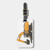 巨大な土の掘削機 ラゲッジタグ (正面縦)