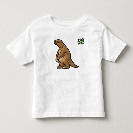 巨大な地上怠惰 トドラーTシャツ (正面)