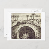 巨大な地下の蒸気調理器，中国イユ ポストカード (正面/裏面)