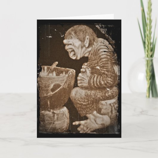 巨大な大がまが付いているトロール カード (正面)