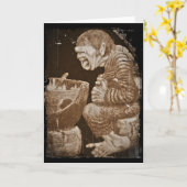 巨大な大がまが付いているトロール カード (黄色い花)