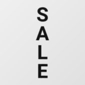 巨大な太い黒の小売店セールビニールガラス ウィンドウサイン (シート)