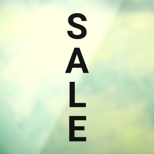 巨大な太い黒の小売店セールビニールガラス ウィンドウサイン (シート3)