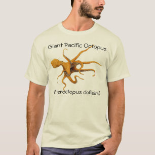 巨大な太平洋のタコ Tシャツ
