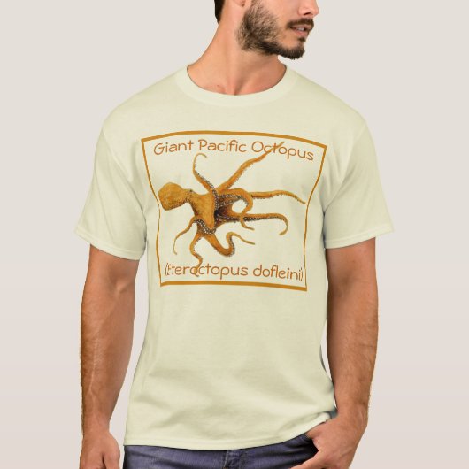 巨大な太平洋のタコ Tシャツ (正面)