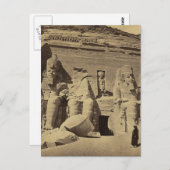 巨大な姿、アブ素晴らし・サンブルの神殿 ポストカード (正面/裏面)