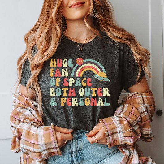 巨大な宇宙のファンおもしろい、個人宇宙、宇宙飛行士 Tシャツ