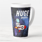 巨大な宇宙 カフェラテマグ (右アングル)