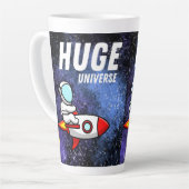 巨大な宇宙 カフェラテマグ (左アングル)