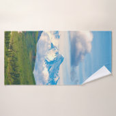 巨大な山々と周りを疑問に思 バスタオル (バスタオル)