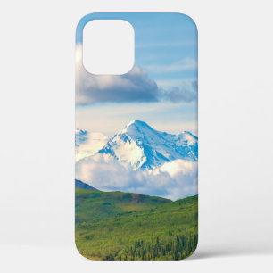 巨大な山々と周りを疑問に思 iPhone 12ケース