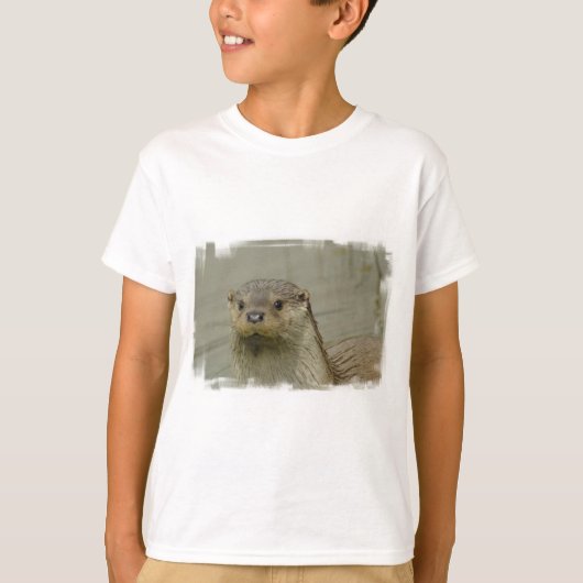 巨大な川カワウソの青年Tシャツ Tシャツ (正面)
