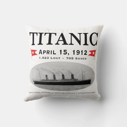 巨大な幽霊の船の枕装飾用クッション20" x20 " クッション (裏面)