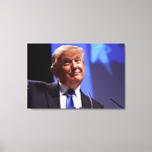 巨大な微笑のドナルド・トランプ キャンバスプリント