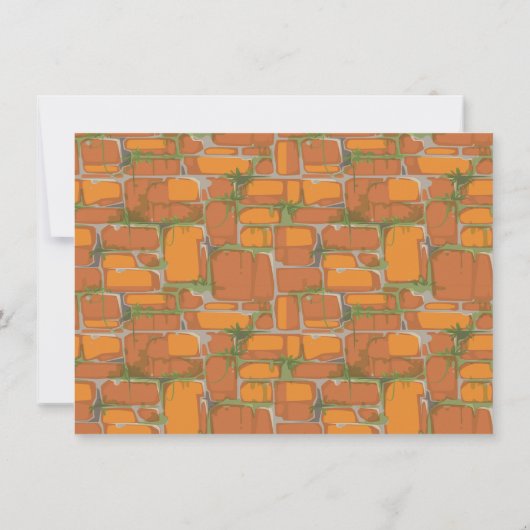 巨大な恐竜ジャングル火山の誕生パーティー 招待状 (裏面)