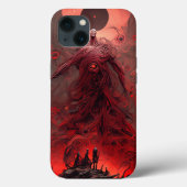 巨大な悪魔の生き物の暗いファンタジー恐怖 Case-Mate iPhoneケース (裏面)