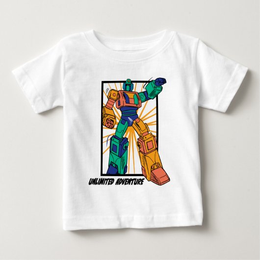 巨大な戦士ロボット: 無限の冒険 ベビーTシャツ (正面)