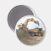巨大な掘削機/ダンプトラック マグネット (正面/裏面)