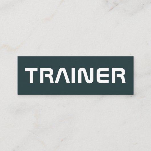 巨大な文字カバーを立てて下さい スキニー名刺 (正面)