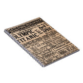 巨大な新聞広告 ノートブック (右側)