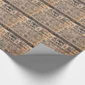 巨大な新聞広告 ラッピングペーパー (角)