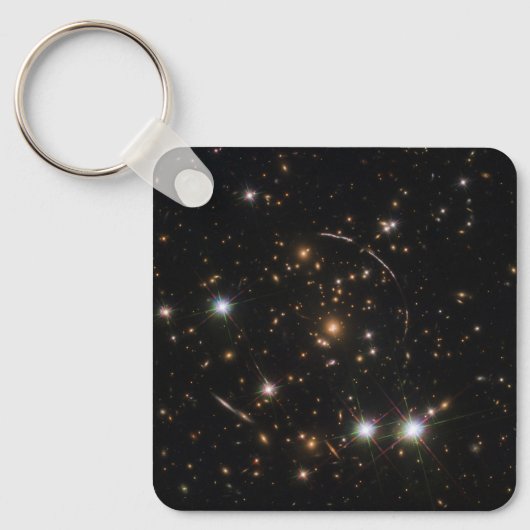 巨大な日が差すことクラスタ内の銀河系アーク キーホルダー (正面)