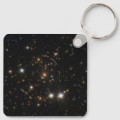 巨大な日が差すことクラスタ内の銀河系アーク キーホルダー (裏面)