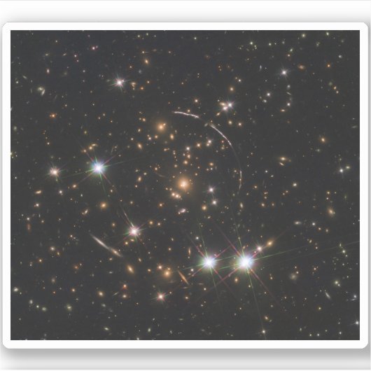 巨大な日が差すことクラスタ内の銀河系アーク シール (正面)