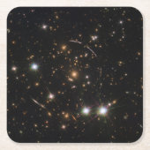 巨大な日が差すことクラスタ内の銀河系アーク スクエアペーパーコースター (正面)