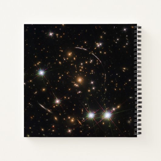 巨大な日が差すことクラスタ内の銀河系アーク ノートブック (裏面)